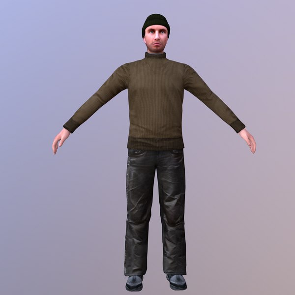 3D character male man model - TurboSquid 1685860