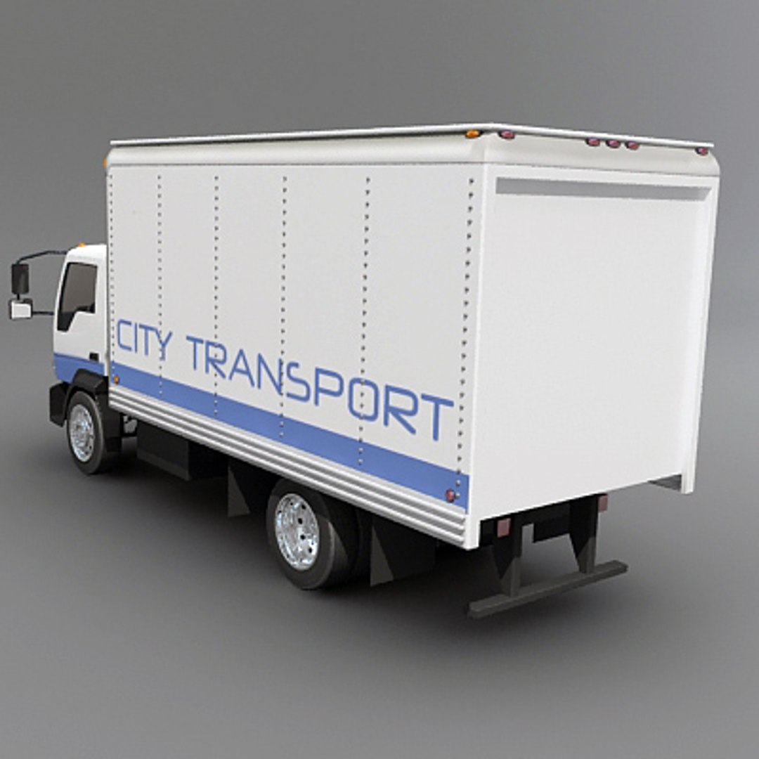 Delivery Box Truck 3d Model