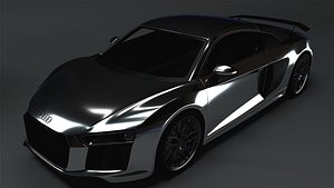 audi r8 v10 3D model