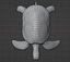 Sea Turtle low poly 3D model