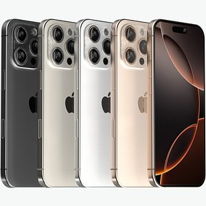 3D model Apple iPhone 16 Pro All Color