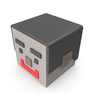 3D pixel character