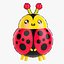 Palloncino foil decorativo 13 Coccinella