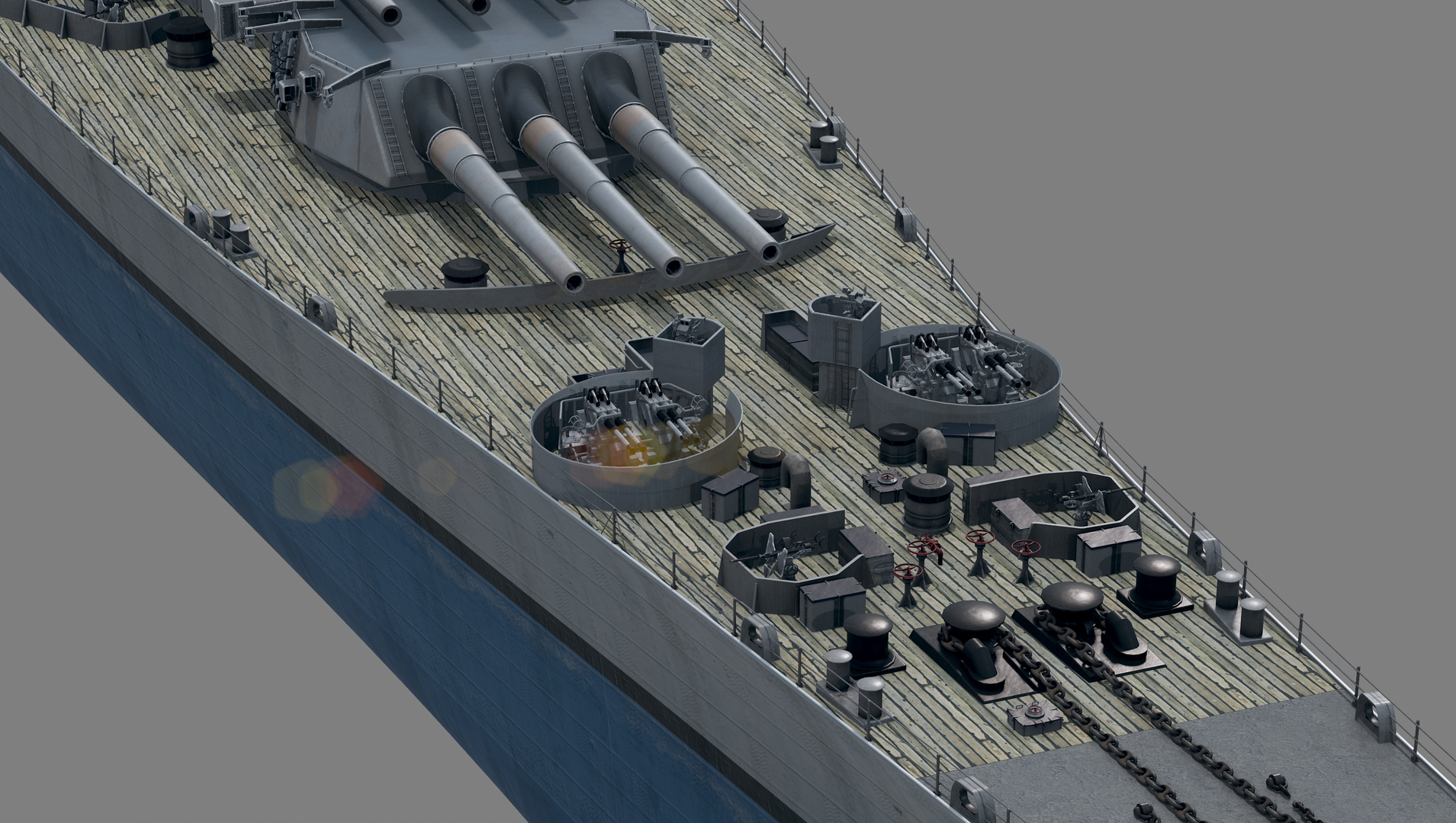 Uss Bb 61 Class Iowa 3d Model