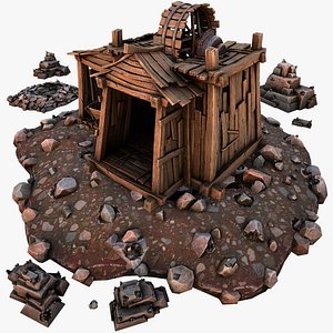 Medieval Tin Ore Mine model
