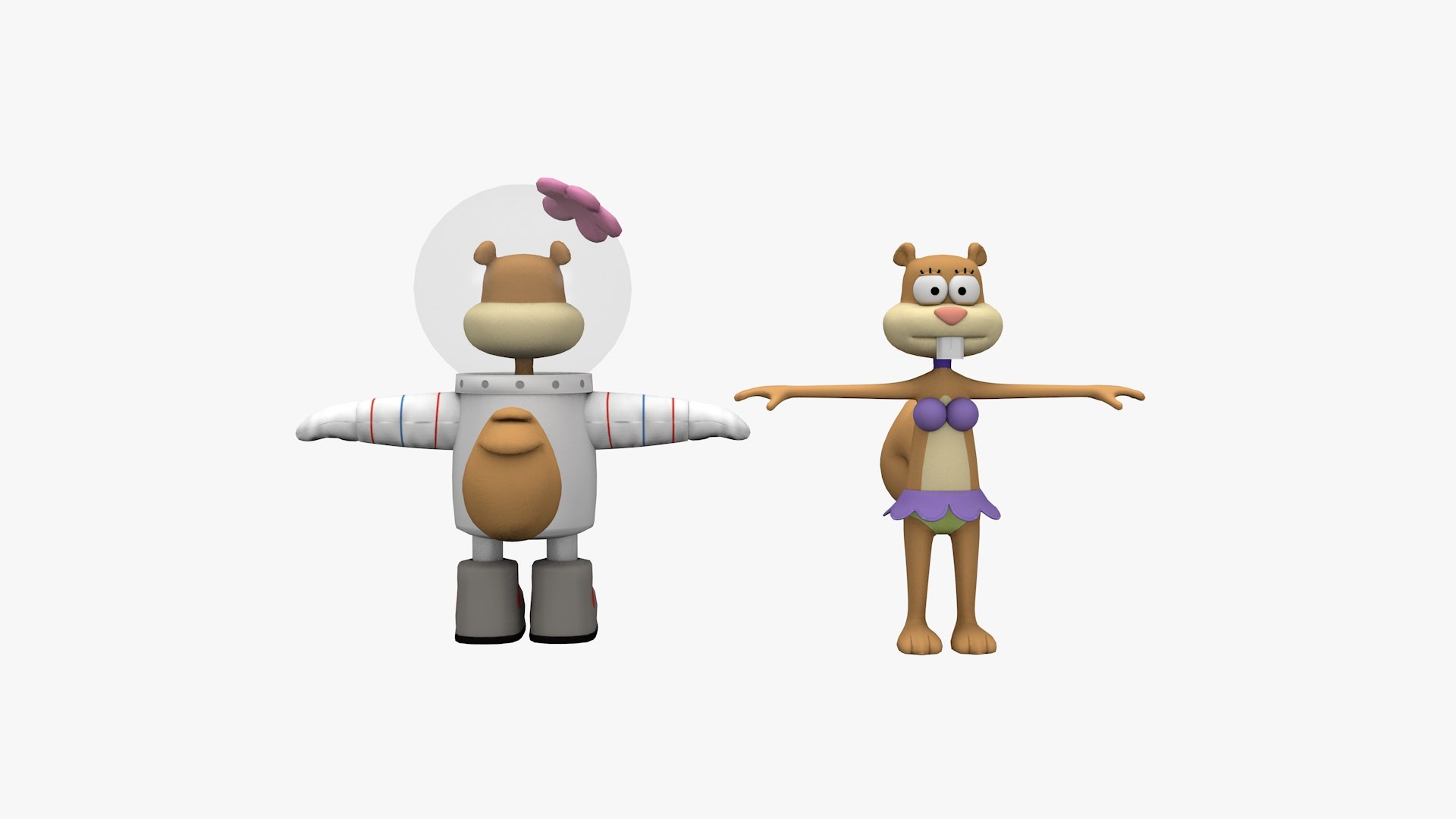 3D Sandy Cheeks Model - TurboSquid 2385829