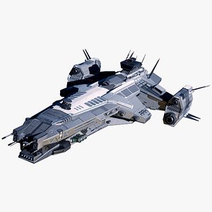 Sci-Fi Frigate Capital Spaceship PBR