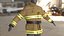 3D Womens Firefighter Uniform model