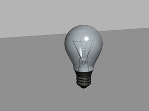 3d light bulb