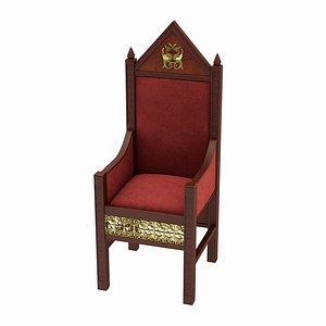 throne chair 3d model