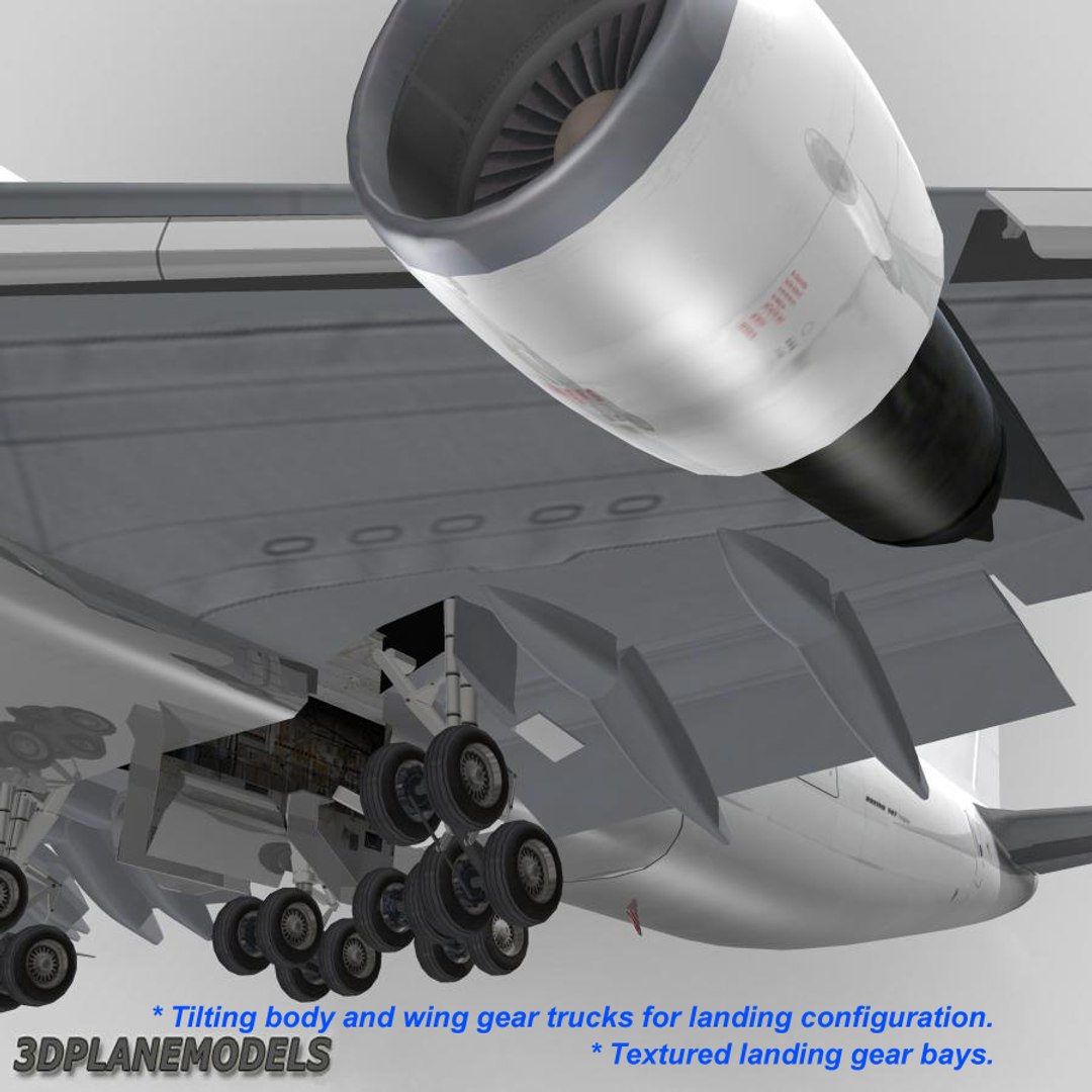 B747-200 747 3d Model