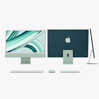 Apple iMac 24 inch 2023 Green with Keyboard-Mouse-Trackpad