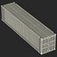 45 ft High Cube Container Blue 2 3D Model
