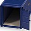 45 ft High Cube Container Blue 2 3D Model