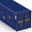 45 ft High Cube Container Blue 2 3D Model