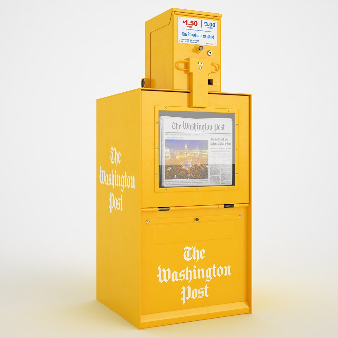 newspaper box 3d max