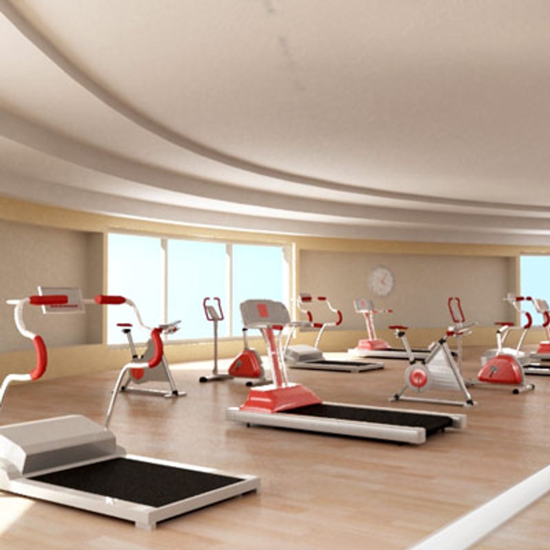 Gym Interior 3d Model