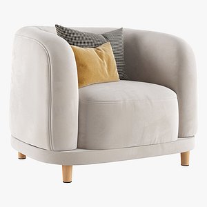 3D Armchair Cora by Acanva