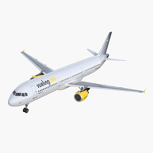 3D airbus a321 vueling airlines model