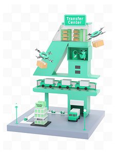 3D model C4D three-dimensional life
