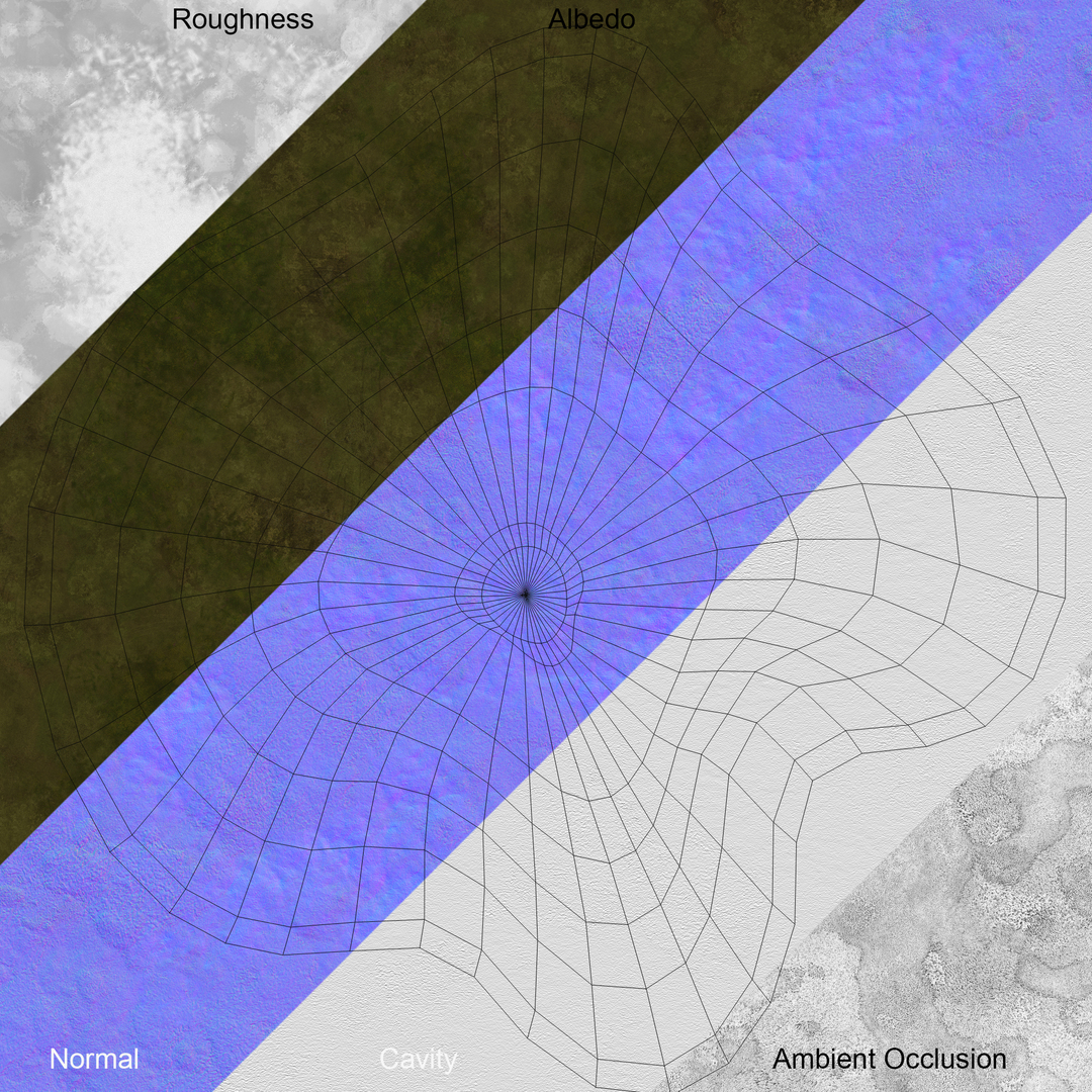 Visual Reference: Modelo 3D Scan Based Nested Spruce Pbr
