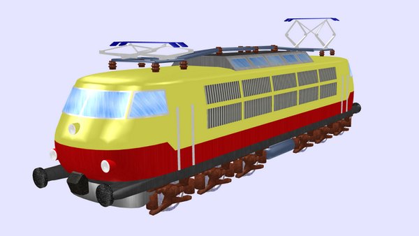Electric locomotive e103 model - TurboSquid 1707667