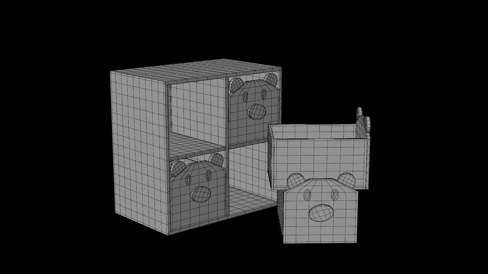 3D Kids Toy Storage Box Dog Storage Box Model - TurboSquid 2385526