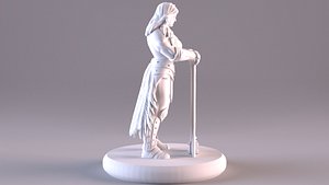 3D Warrior Woman model