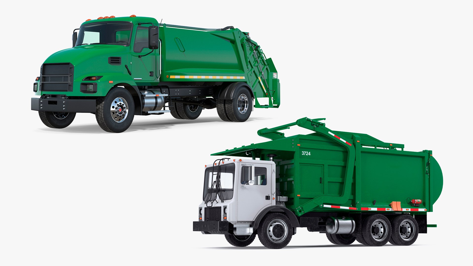 Trash Trucks Collection 3D TurboSquid 2080847