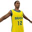 Jugador de baloncesto brasil
