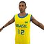 Jugador de baloncesto brasil