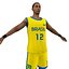 Jugador de baloncesto brasil