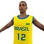 Jugador de baloncesto brasil