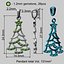 Ciondolo in oro con albero di Natale a basso peso