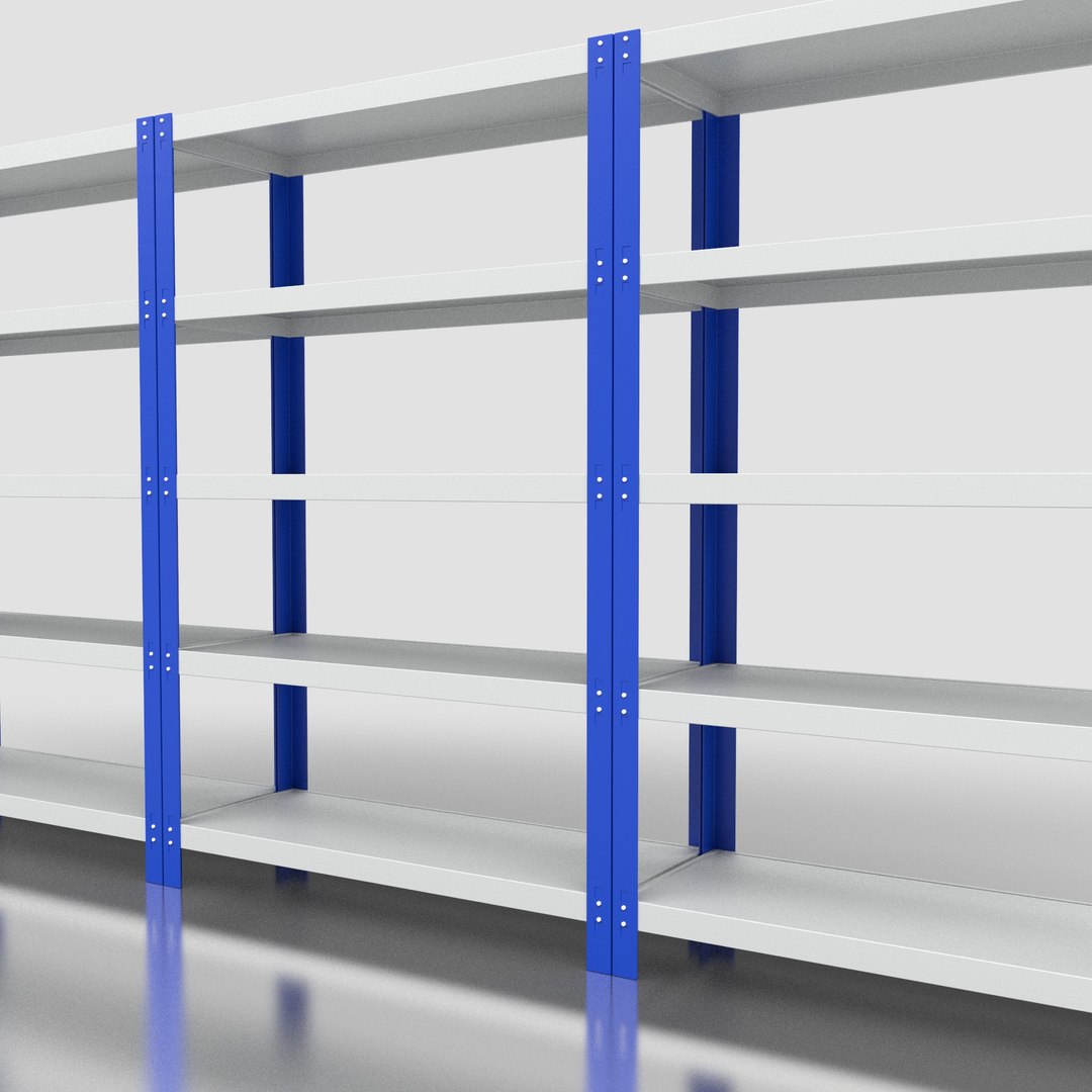 Storage Shelving 3D Model - TurboSquid 2402393