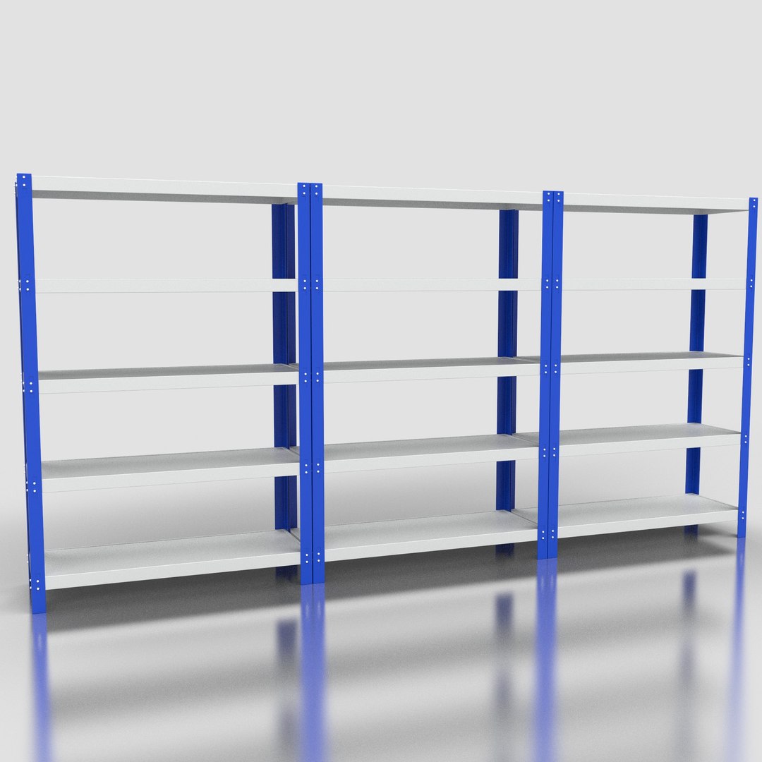 Storage Shelving 3D Model - TurboSquid 2402393
