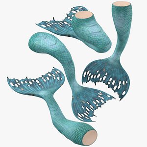mermaid tails 03 3D model