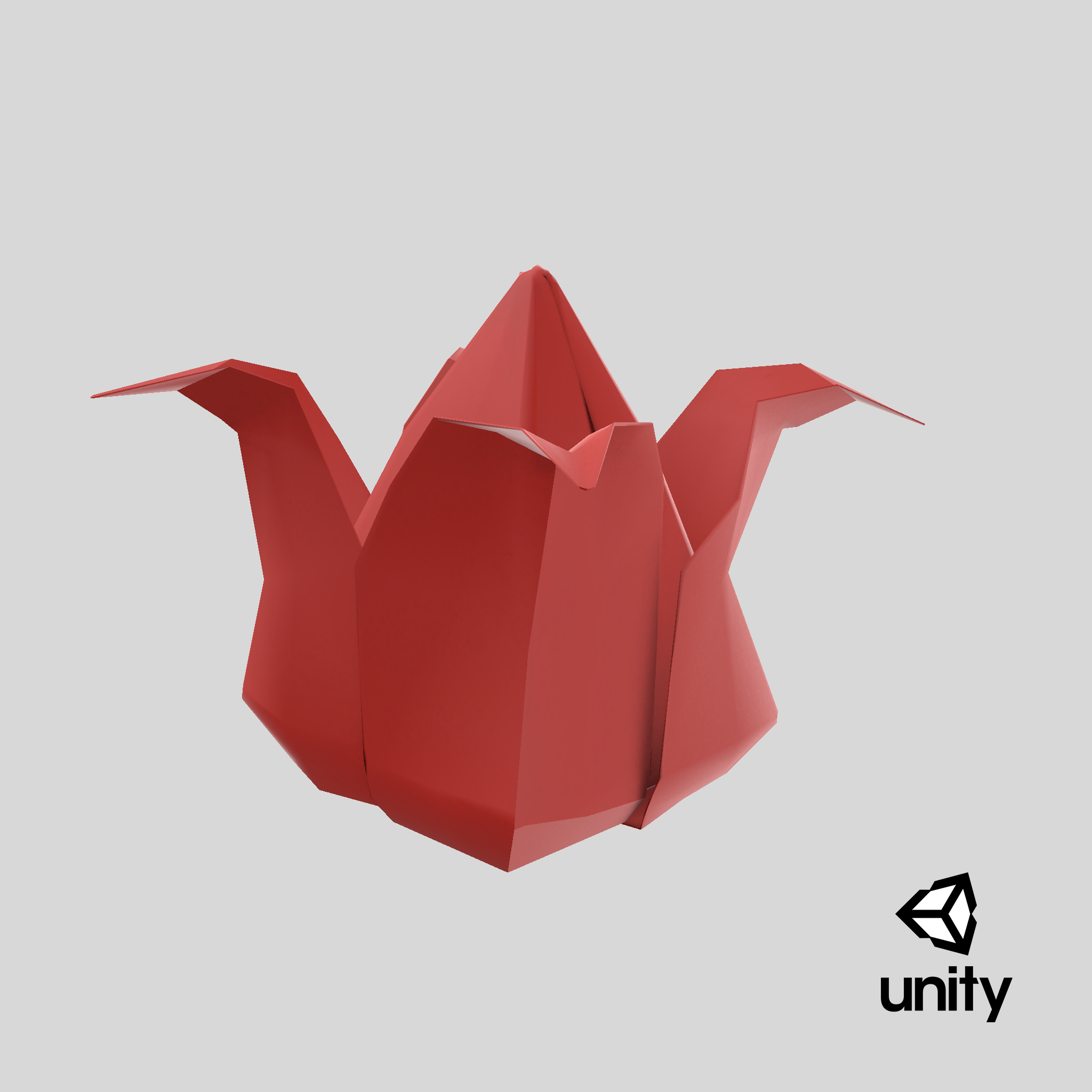 Origami paper flower model - TurboSquid 1329187