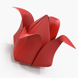 origami paper flower model