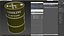 Gasoline 95 Octane Metal Barrel