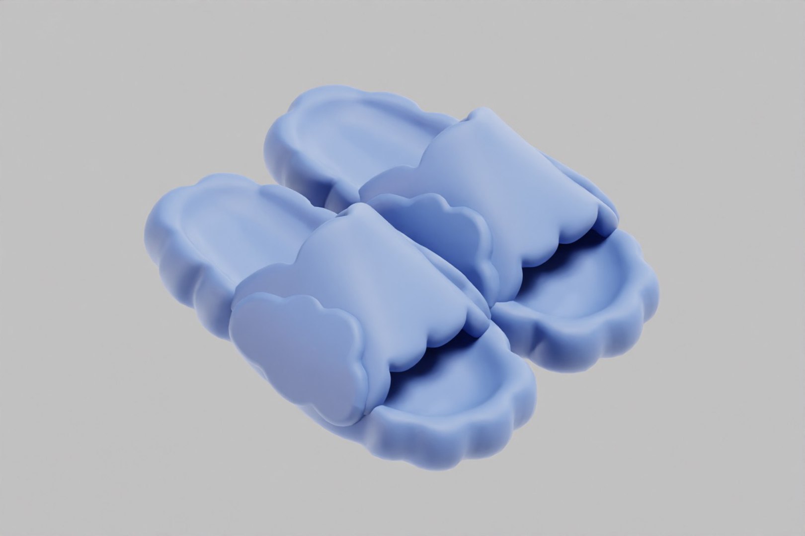 Cloud Shaped Cozy Slipper Pair 3D model https://p.turbosquid.com/ts-thumb/5l/C13y4H/DL/x7/jpg/1791183058/1920x1080/fit_q87/8f9edbc6d49572e0cbf7e9ef7174440f2742f698/x7.jpg