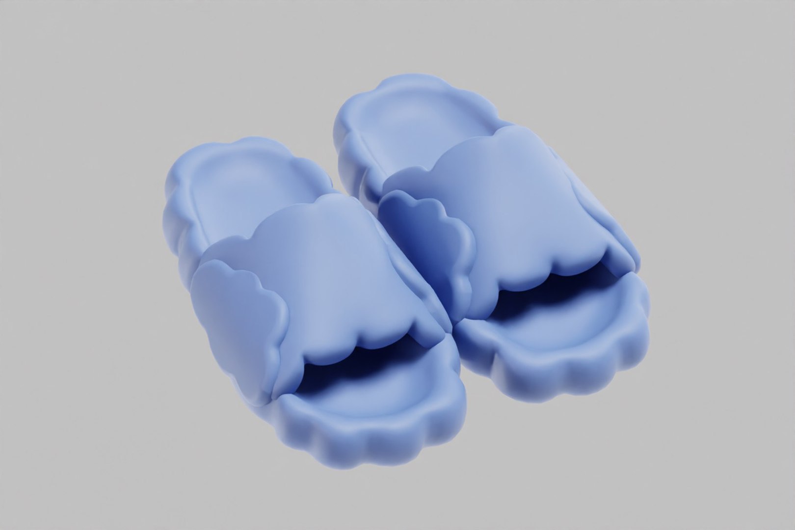 Cloud Shaped Cozy Slipper Pair 3D model https://p.turbosquid.com/ts-thumb/5l/C13y4H/eZ/x5/jpg/1791183057/1920x1080/fit_q87/f32f5dcc12f44eafeddb701f125e10ed92dec3f5/x5.jpg