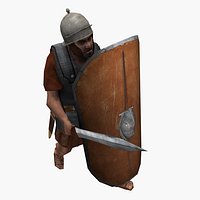 Low-poly Roman Legionary