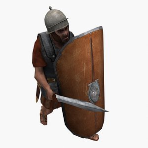 Low-poly Roman Legionary