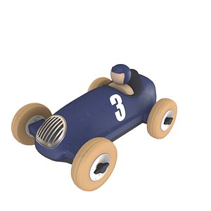3D model Game Ready Old Toy Car