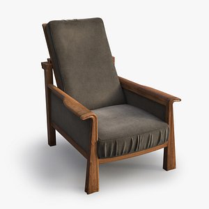 Vintage wood armchair