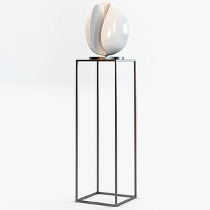 Shell Sculpture Stand Decor