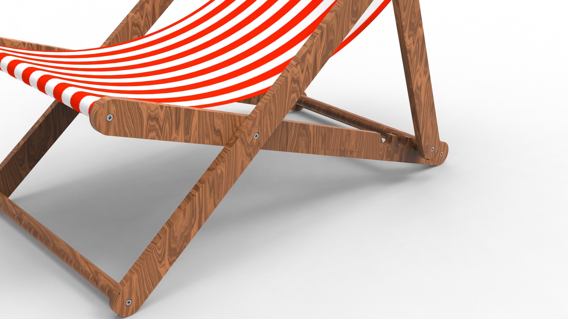 3D Lawn Beach Chair Model TurboSquid 2220156