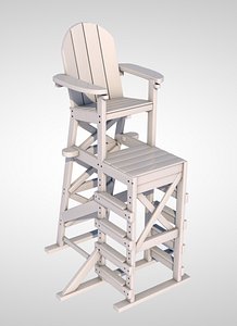 3D lifeguard chair model