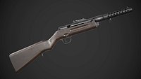 Schmeisser MP-28 Rifle AAA Game Ready Weapon FPS Asset Low-poly 3D model Low-poly 3D model